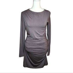 Kookai Long Sleeve Gray Dress